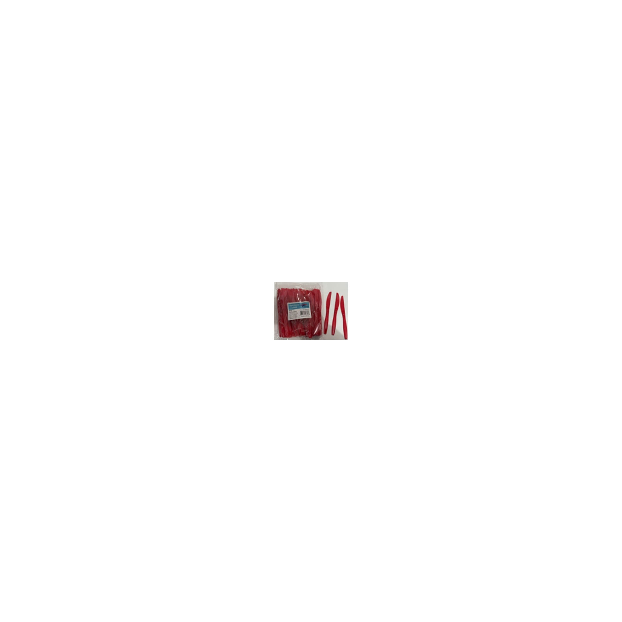 100 ct Plt Knives Red 24Pk/Cs